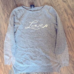 Grey Love Sweater